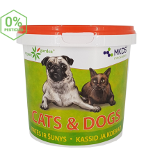 Katės ir Šunys – dirvos priedai nuo kačių ir šunų, 1l